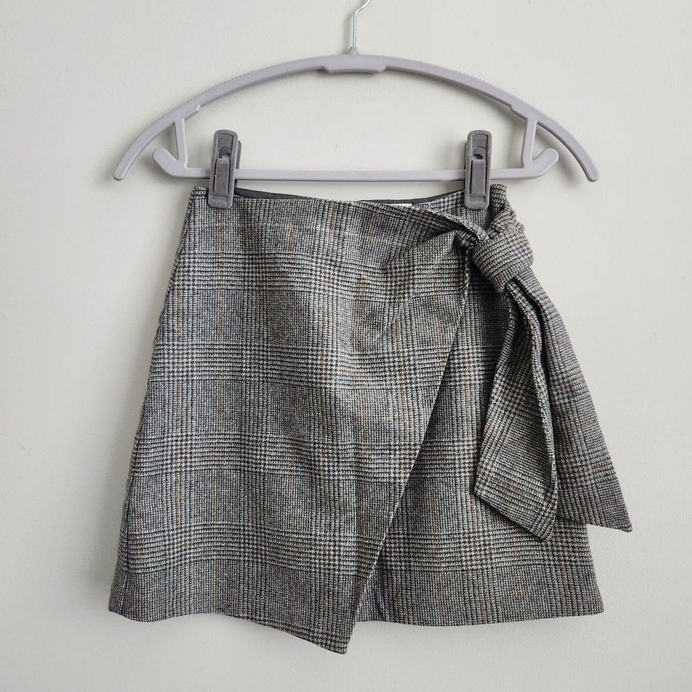 Aritzia Wilfred Dorine Wrap Wool Blend Mini Skirt - Size 00